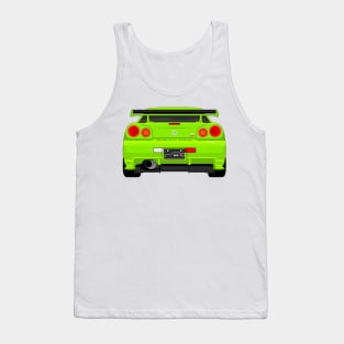 GTR R34 LIME Tank Top